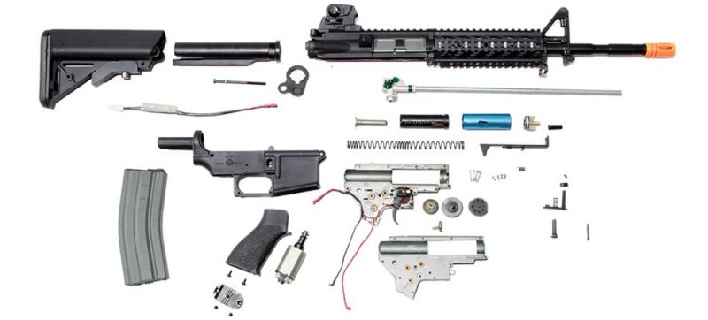 airsoft rifle inner build