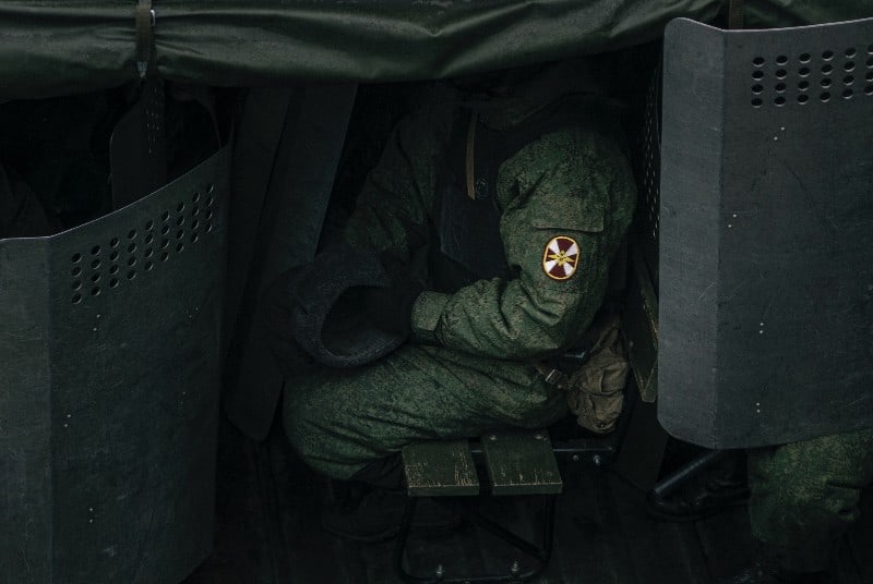 airsoft milsim player wears uniform