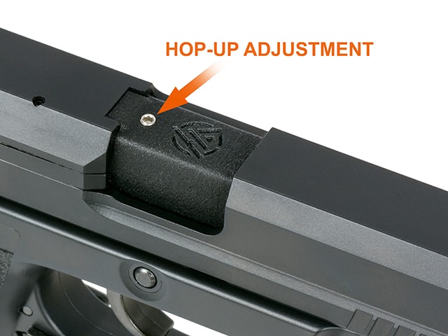 airsoft hop up adjustment position