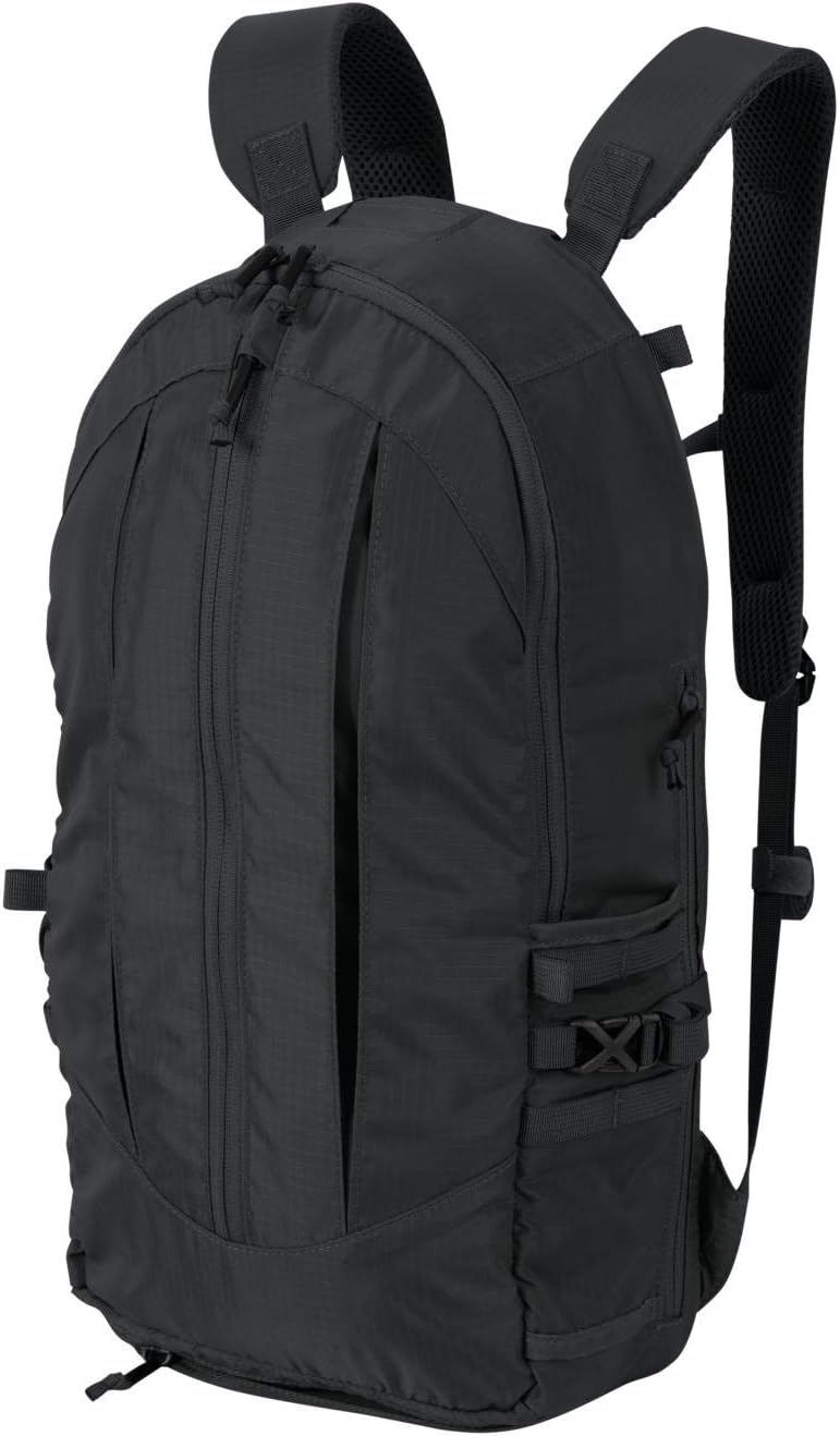 Small Helikon-Tex Groundhog daypack shown as an example for checking water-carrying space