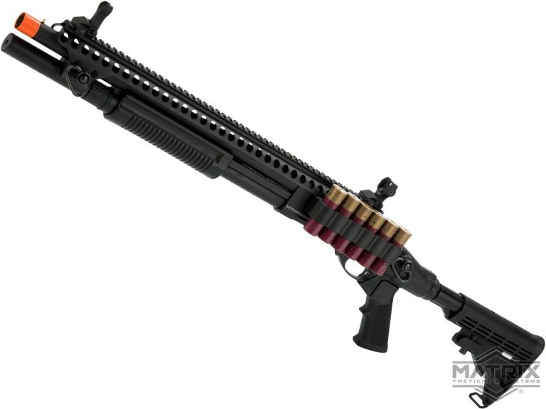Matrix 3/6-shot gas airsoft shotgun in Special Purpose Black configuration